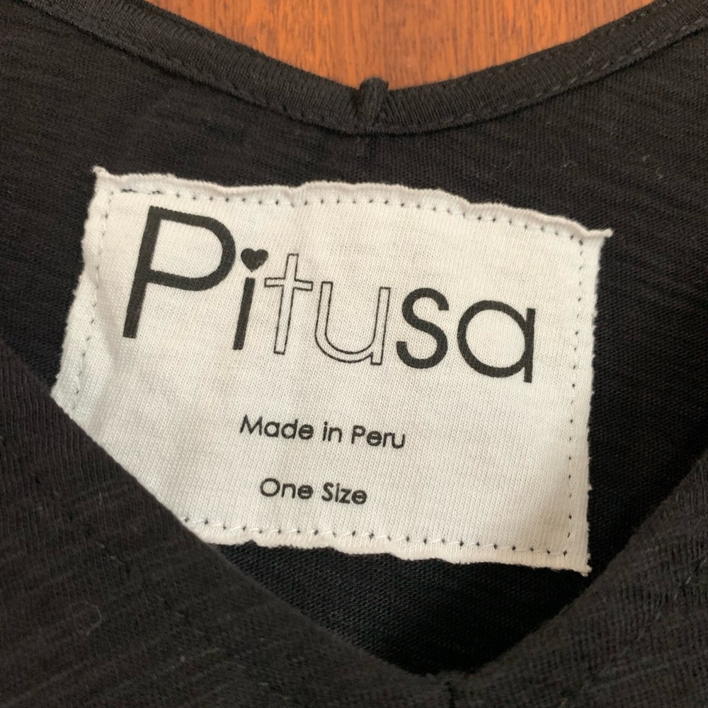 Pitusa Black Dress with Pink Accents - Picture 2 of 14